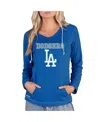 Concepts Sport Women's Royal Los Angeles Dodgers Mainstream Terry Long Sleeve Hoodie In Blue