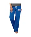 Concepts Sport Women's Royal New York Giants Quest Knit Lightweight Lounge Pants In Blue