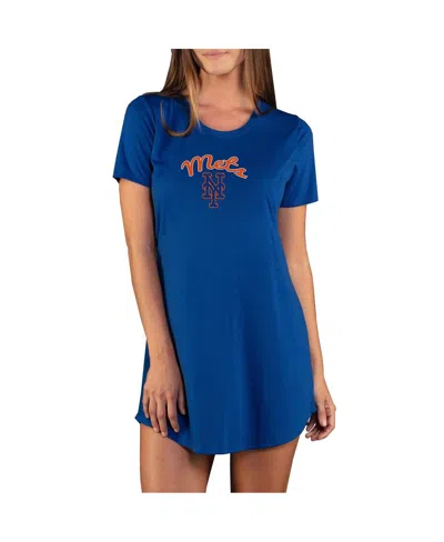 Concepts Sport Women's Royal New York Mets Marathon Knit Nightshirt In Blue