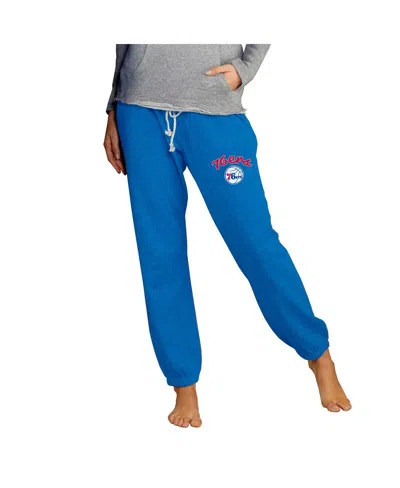 Concepts Sport Women's Royal Philadelphia 76ers Mainstream Knit Jogger Pants In Blue