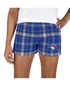 Concepts Sport Women's Royal/gray Toronto Blue Jays Ultimate Flannel Shorts In Blue