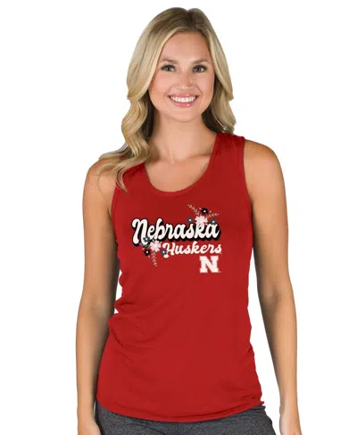 Concepts Sport Women's Scarlet Nebraska Huskers Marathon Racerback Tank Top