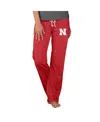 Concepts Sport Women's Scarlet Nebraska Huskers Quest Knit Lightweight Pants In Red