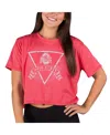 Concepts Sport Women's Red Kansas City Chiefs Quest Knit Crop Top In Red
