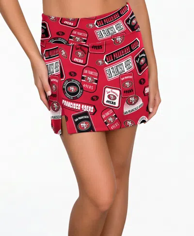 Concepts Sport Women's Scarlet San Francisco 49ers Grady Sleep Skort In Red