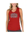 Concepts Sport Women's Scarlet San Francisco 49ers Marathon Racer Back Tank Top In Red