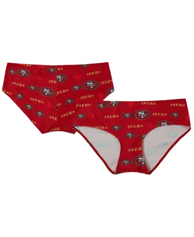 Concepts Sport Women's Scarlet San Francisco 49ers Mosaic Allover Print Knit Panty In Red
