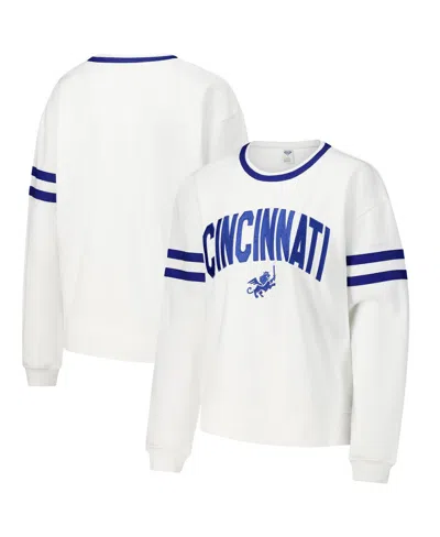Concepts Sport Women's White Fc Cincinnati Borough Long Sleeve T-shirt