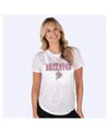 Concepts Sport Women's White Ohio State Buckeyes Fireworks Infuse Lightweight Slub Knit Top In White