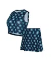Concepts Sport Women'sâ 2-piece Navy Seattle Mariners Knit Tank Top And Skort Set In Multi