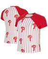 Concepts Sport Women's White Philadelphia Phillies Outbound Pinstripe Raglan Top