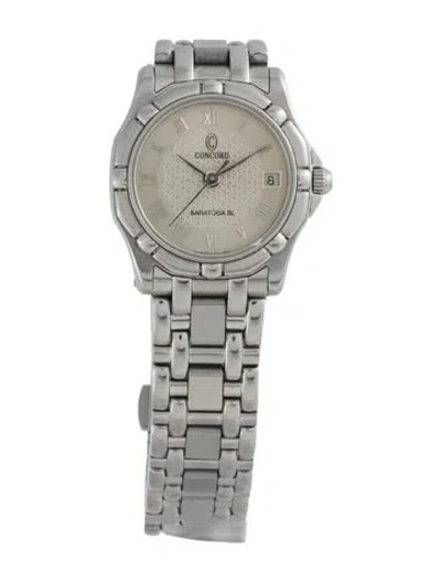 Pre-owned Concord Saratoga Watch, 23mm In Multicolor