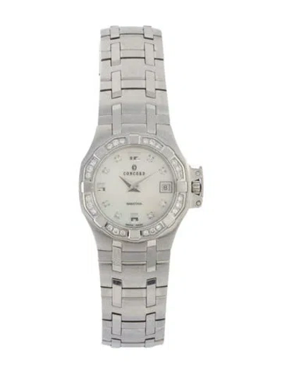 Pre-owned Concord Saratoga Watch, 25mm In Multi