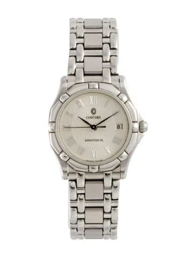 Pre-owned Concord Saratoga Watch, 25mm In Multi