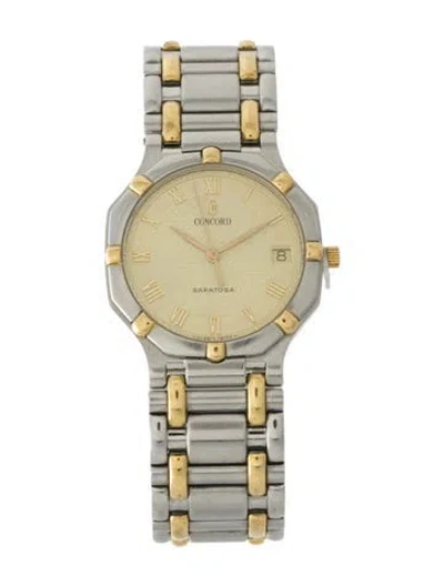 Pre-owned Concord Saratoga Watch, 29mm In Multi