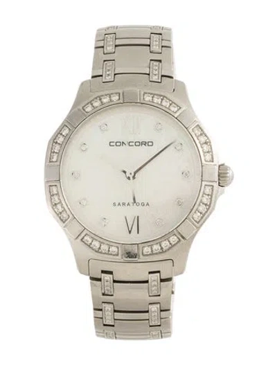 Pre-owned Concord Saratoga Watch, 31mm In Multicolor