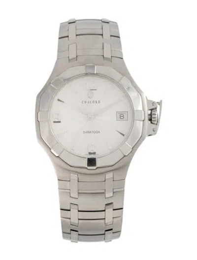 Pre-owned Concord Saratoga Watch, 37mm In Multi