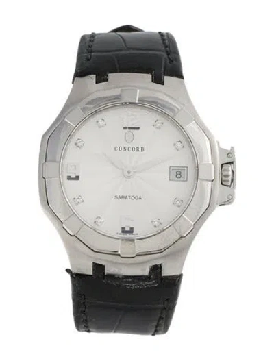 Pre-owned Concord Saratoga Watch In Multi