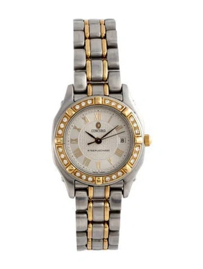 Pre-owned Concord Steeplechase Watch, 26mm In Multicolor