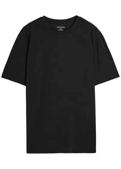 Condition Aero Logo Stretch-jersey T-shirt In Black