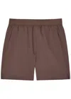 Condition Core Logo Shell Shorts In Brown