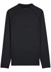 Condition Core Quarter-zip Stretch-jersey Top In Black
