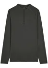 Condition Core Quarter-zip Stretch-jersey Top In Green