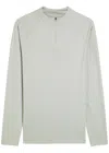 Condition Core Quarter-zip Stretch-jersey Top In Gray