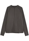 Condition Core Quarter-zip Stretch-jersey Top In Grey