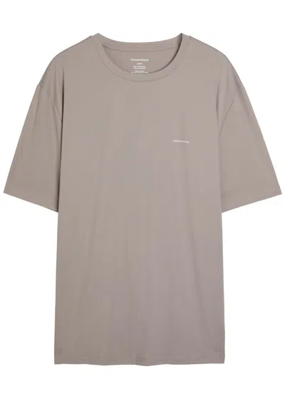 Condition Everyday Logo Stretch-jersey T-shirt In Gray