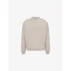 Condition Mens Dyed Crewneck Stretch-cotton Sweatshirt Moonrock