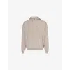 Condition Mens Dyed Kangaroo-pocket Stretch-cotton Hoody Moonrock Xl