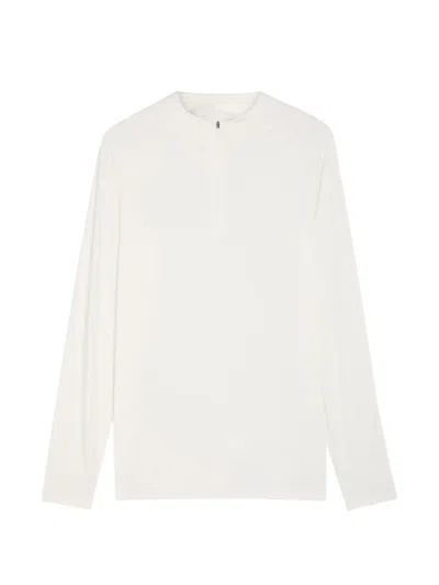Condition Wear Quarter Zip Sweater In White