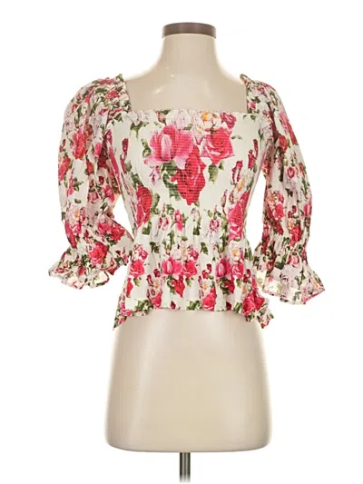 Conditions Apply 3/4 Sleeve Blouse In Multi