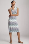 Conditions Apply Avaya Sleeveless Midi Dress In Blue