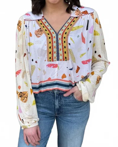 Conditions Apply Carianna Top In Multi In White