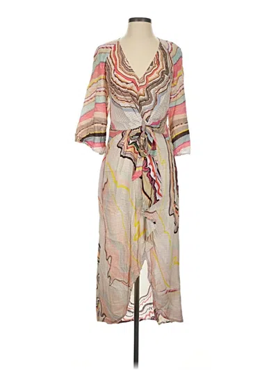 Pre-owned Conditions Apply Casual Dress In Tan