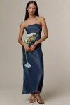 Conditions Apply Chloe Maxi Slip Dress In Blue