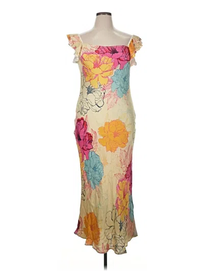 Pre-owned Conditions Apply Cocktail Dress In Tan