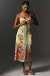 Conditions Apply Ebreta V-neck Midi Dress In Multi