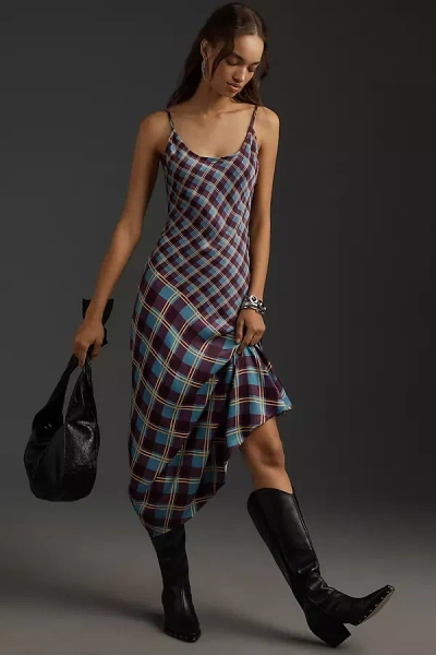 Conditions Apply Elva Slip Midi Dress In Purple
