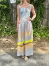 Conditions Apply Lakelynn Square Neck Maxi Dress In Cotton Candy In Multi