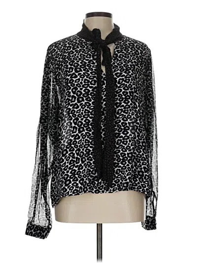 Pre-owned Conditions Apply Long Sleeve Blouse In Black