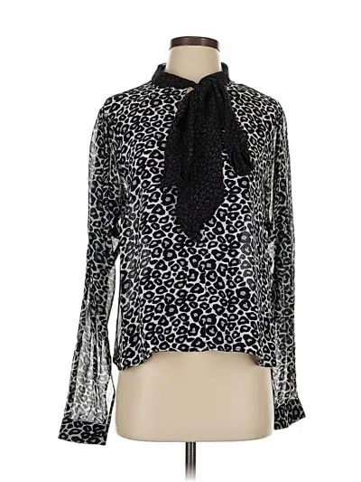 Pre-owned Conditions Apply Long Sleeve Blouse In Black