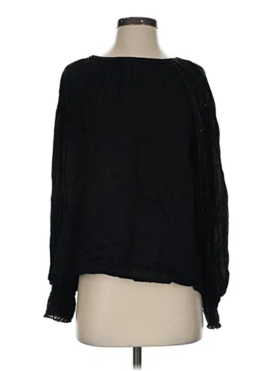 Pre-owned Conditions Apply Long Sleeve Blouse In Black