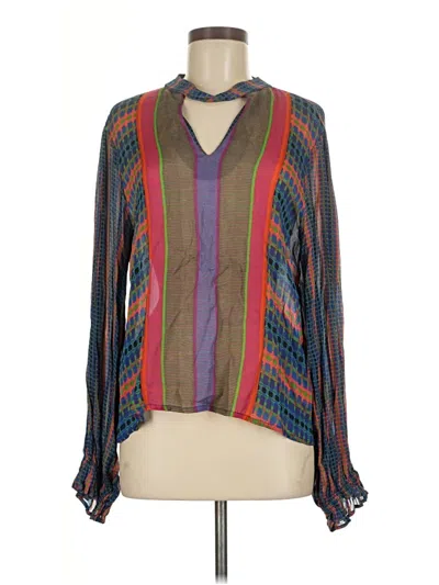 Pre-owned Conditions Apply Long Sleeve Blouse In Brown