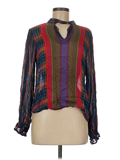 Pre-owned Conditions Apply Long Sleeve Blouse In Purple