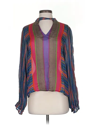 Pre-owned Conditions Apply Long Sleeve Blouse In Purple