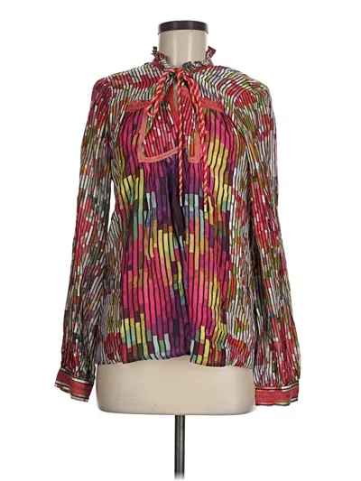 Pre-owned Conditions Apply Long Sleeve Blouse In Red