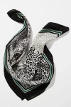 Conditions Apply Mixed Animal Print Scarf In Black